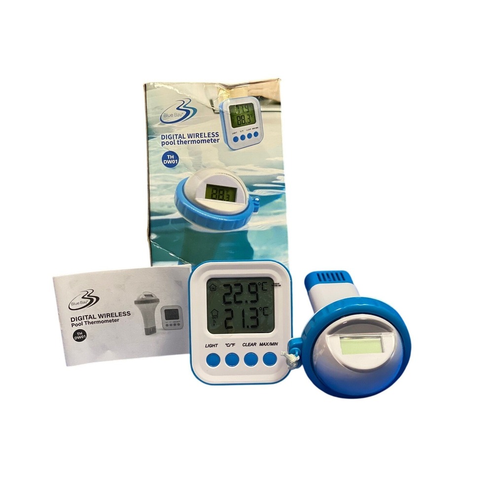 Blue Bay Digital Wireless Pool Thermometer Temp Pool Pond Aquarium